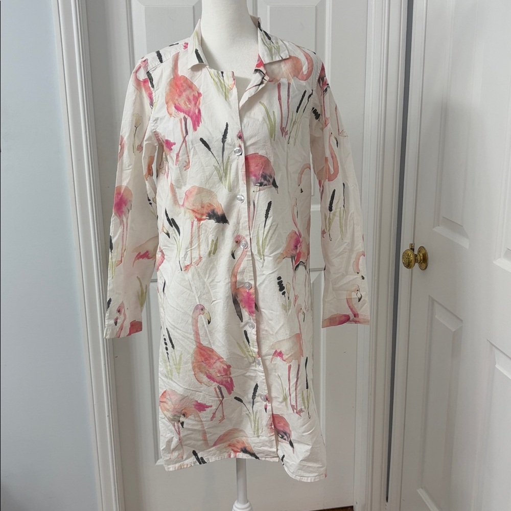 Annie Selke Pine Cone Hill Night Shirt sz Small 
L: 32". P2P: 17.5"